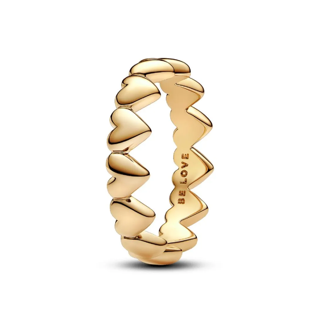 Bague Farandole de Cœurs Dorée
