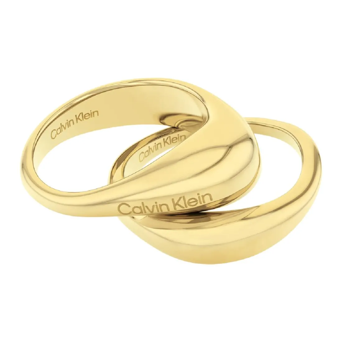 Bague femme Calvin Klein Elongated Drops - 35000448 Acier Doré