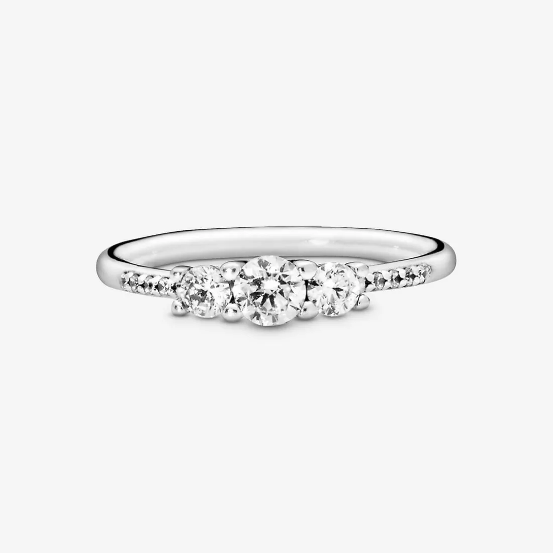 Bague Pandora Timeless trois pierres rondes