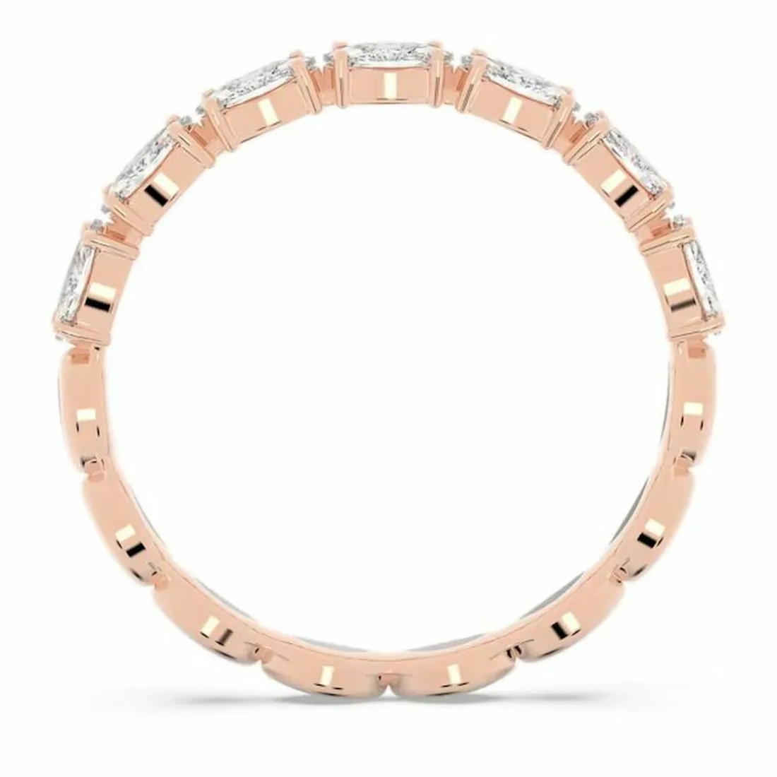 Bague Swarovski Bijoux VITTORE:RING MARQUISE CZWH/ROS - Bague Cristaux Swarovski doré rose Femme