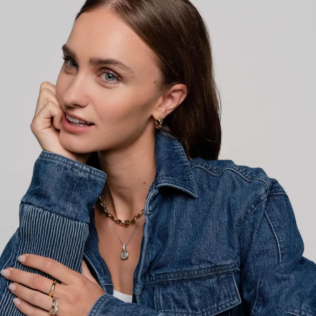 Bague Ti Sento - 12329ZY Argent Doré Et Oxyde De Zirconium Carré PM