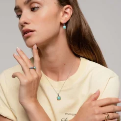 Bague Ti Sento - 12321ZY Argent Doré Liens Carrés Et Pavé