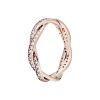 Bague Torsades Scintillante Pandora Timeless Métal doré à l’Or Rose fin 585/1000ᵉ