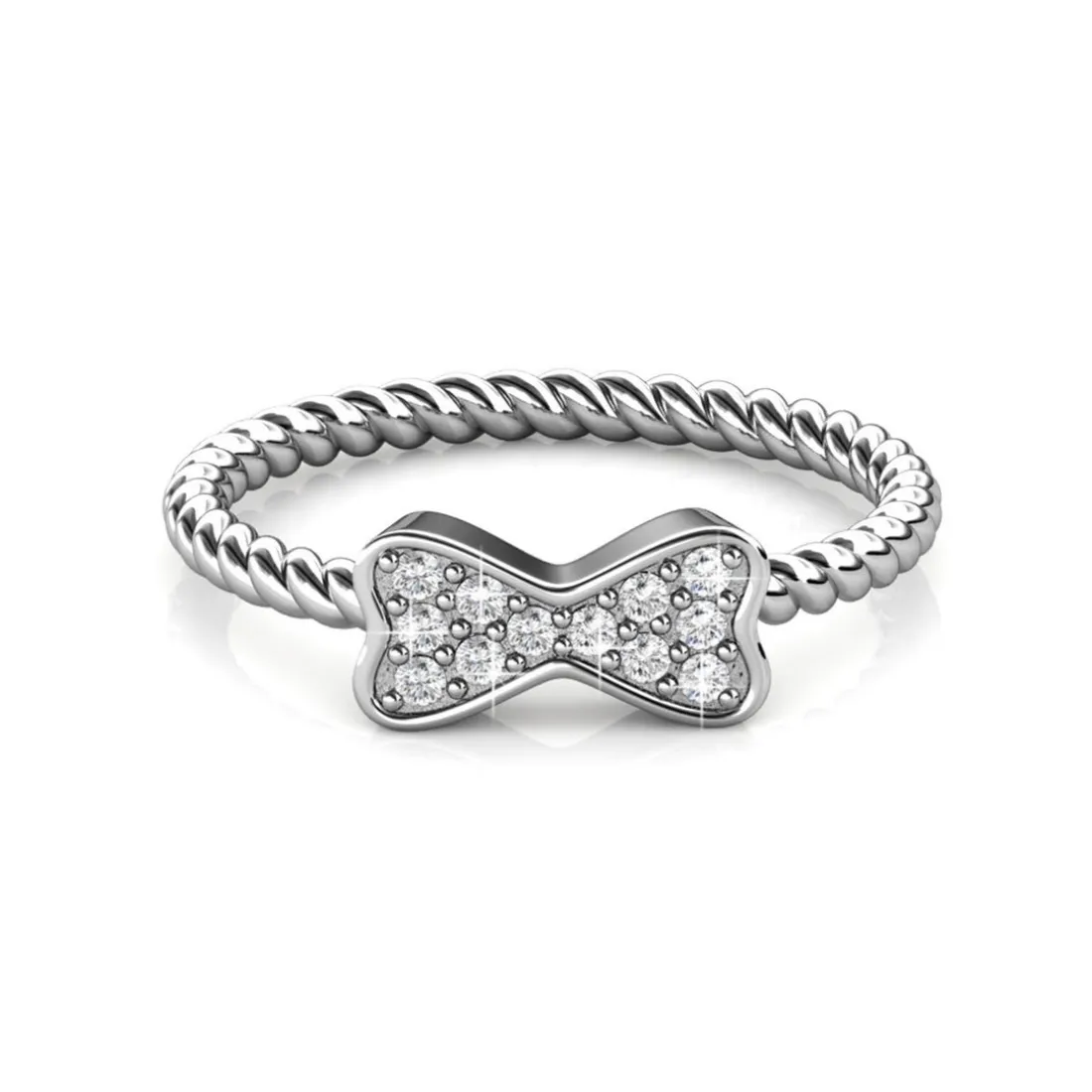 Bague Twisted Ribbon Argentée