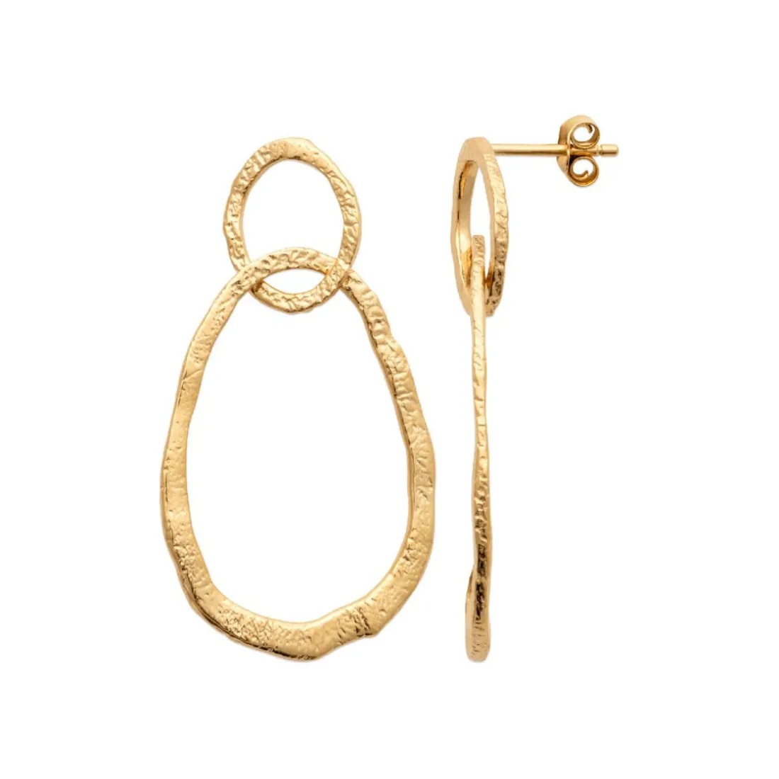 Boucle d'oreilles Pendantes femme plaqué or - Y5WW000