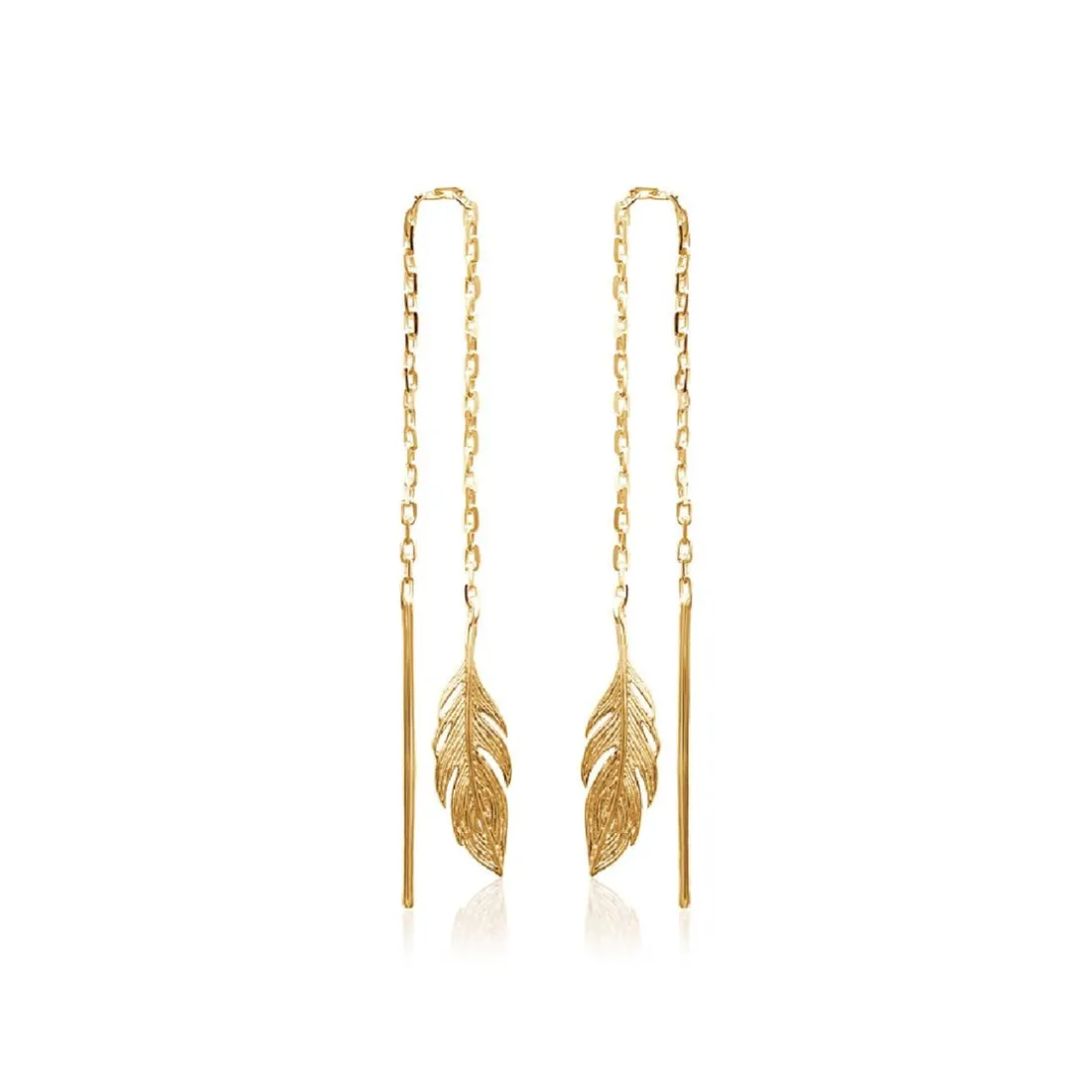 Boucle d'oreilles Pendantes femme plaqué or - Y5YV600