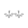 Boucles d'oreille femme argent rhodié blanc serti clos - Z53WZZ0