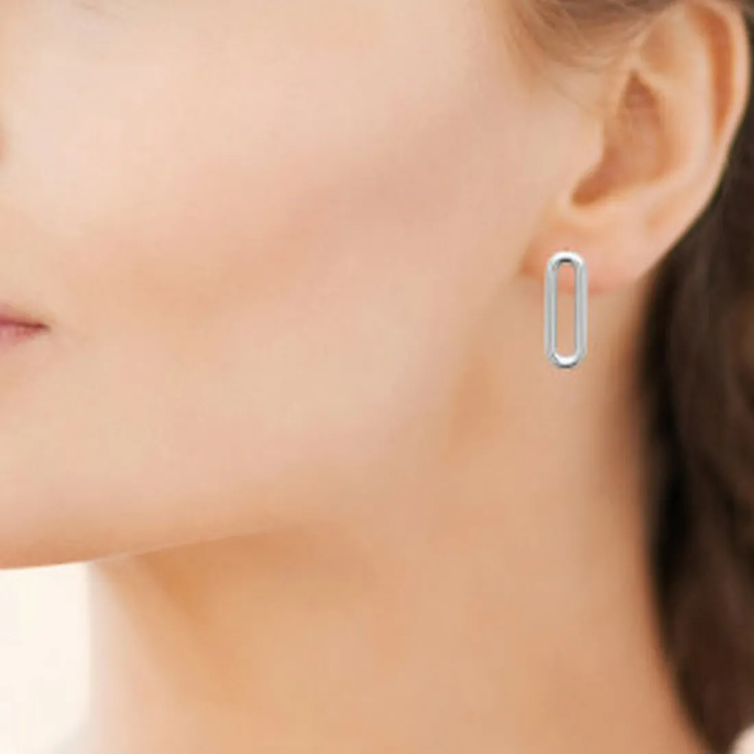 Boucles d'oreille femme argent rhodié - W5VWZ00