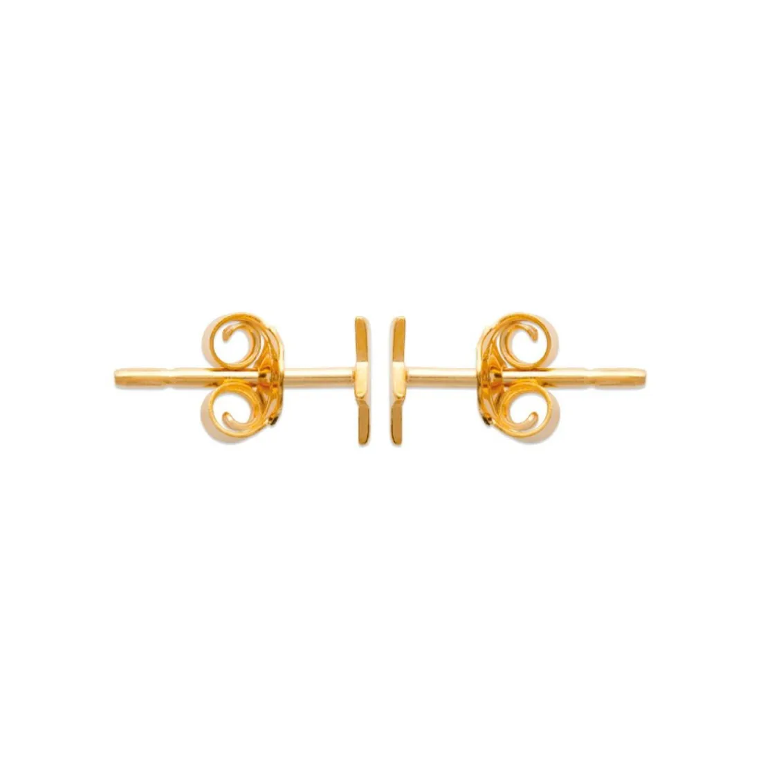 Boucles d'oreille femme plaqué or etoile 5 branches - Y44Z0