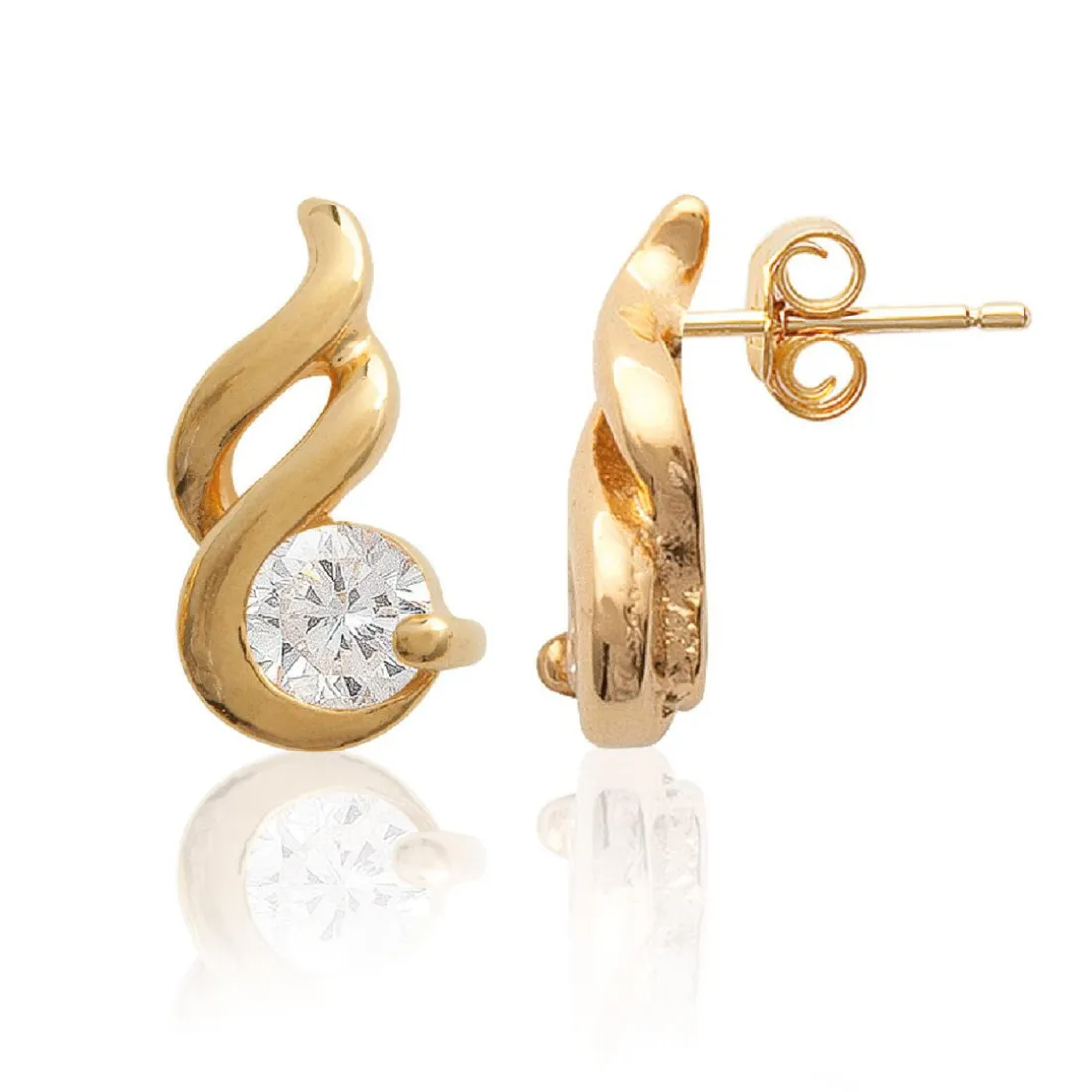 Boucles d'oreille femme plaqué or - Y4363Z0