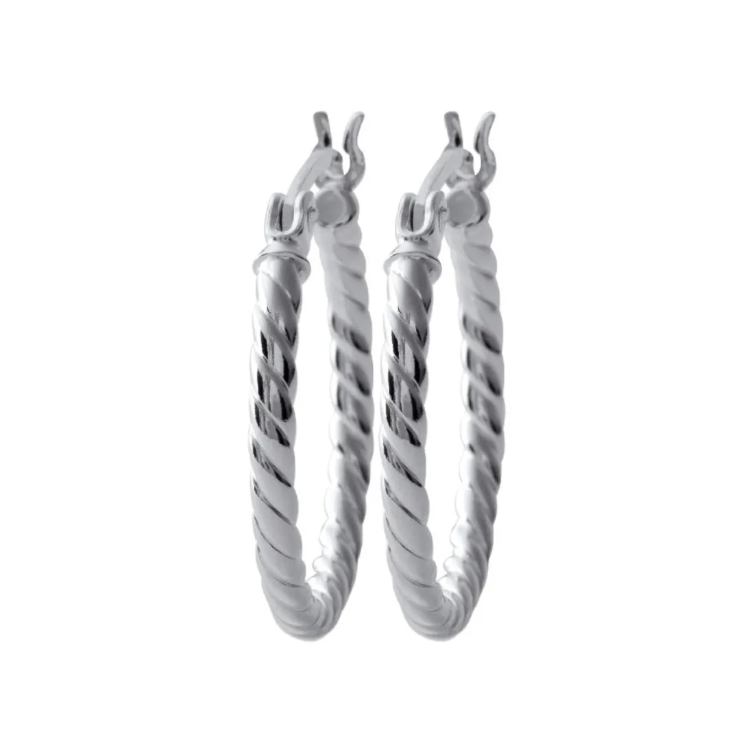 Boucles d'oreilles créoles argent 20mm Maison de la Bijouterie Z6ZZ3Y0