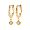 Boucles d'oreilles créoles plaqué or fantaisie 14mm Maison de la Bijouterie Y6533Z0