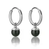 Boucles d’oreilles Femme Emily Westwood Bijoux - WE1201S Acier Argent Noir
