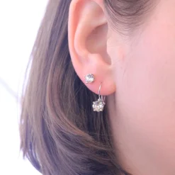Boucles d’oreilles Femme MYC-Paris Solitaire - DE0008-S-C Laiton Argent