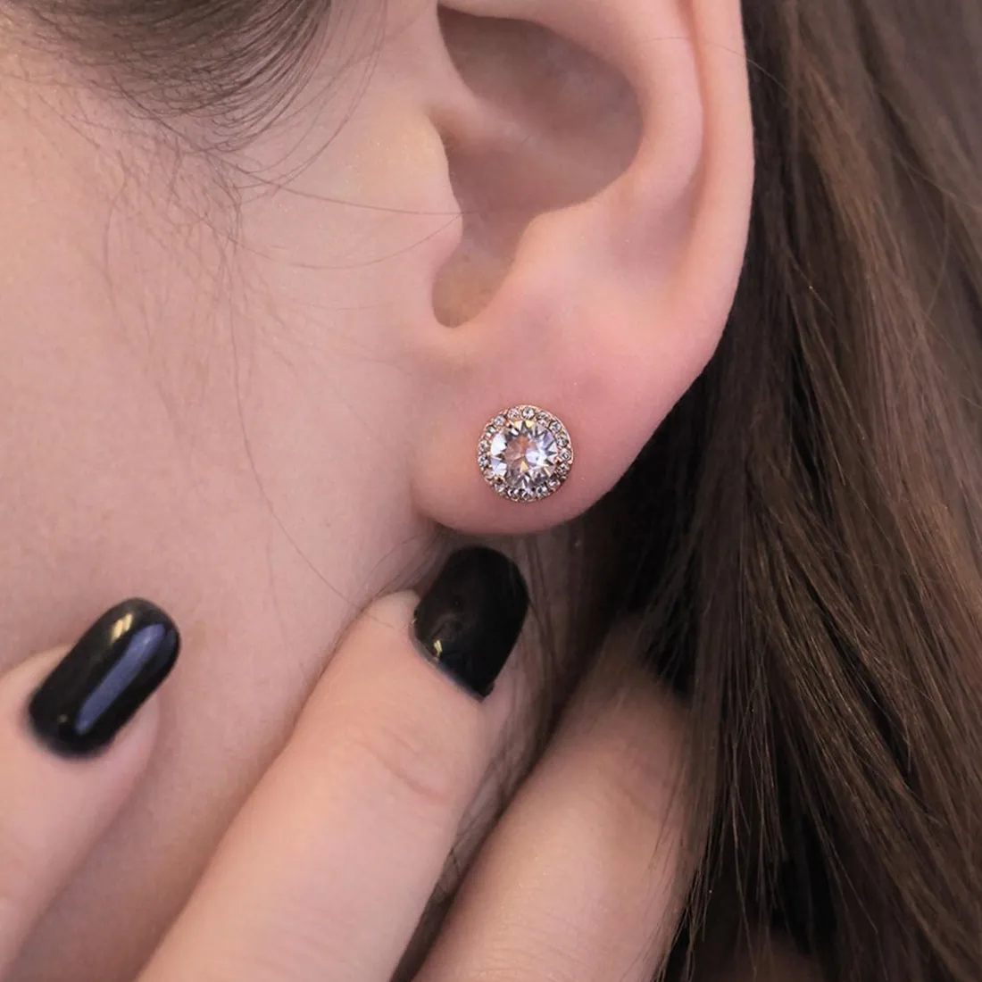 Boucles d’oreilles Femme MYC-Paris - DE0247-RG Laiton Doré rose