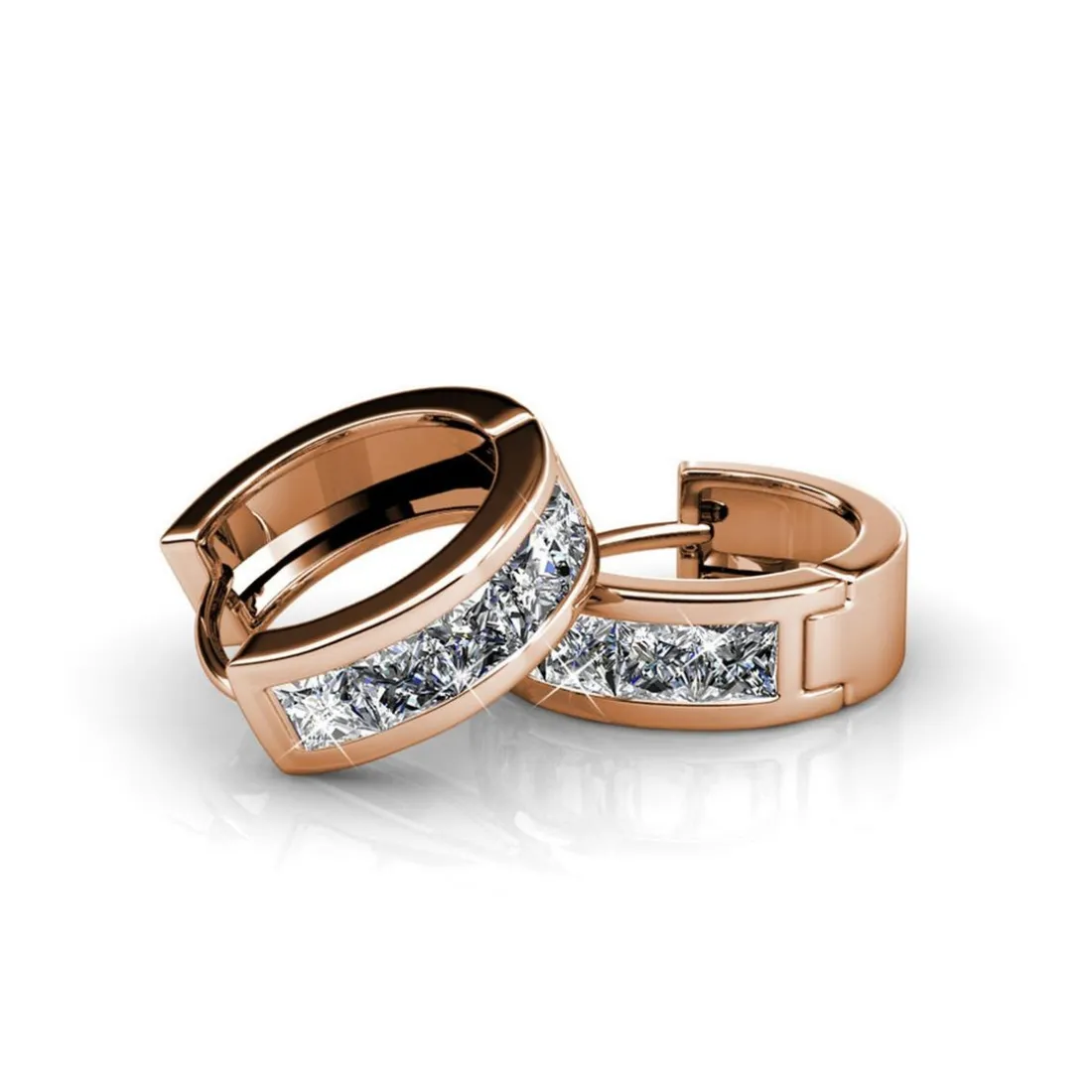 Boucles d’oreilles Femme MYC-Paris Square - DE0215-RG Laiton Doré rose