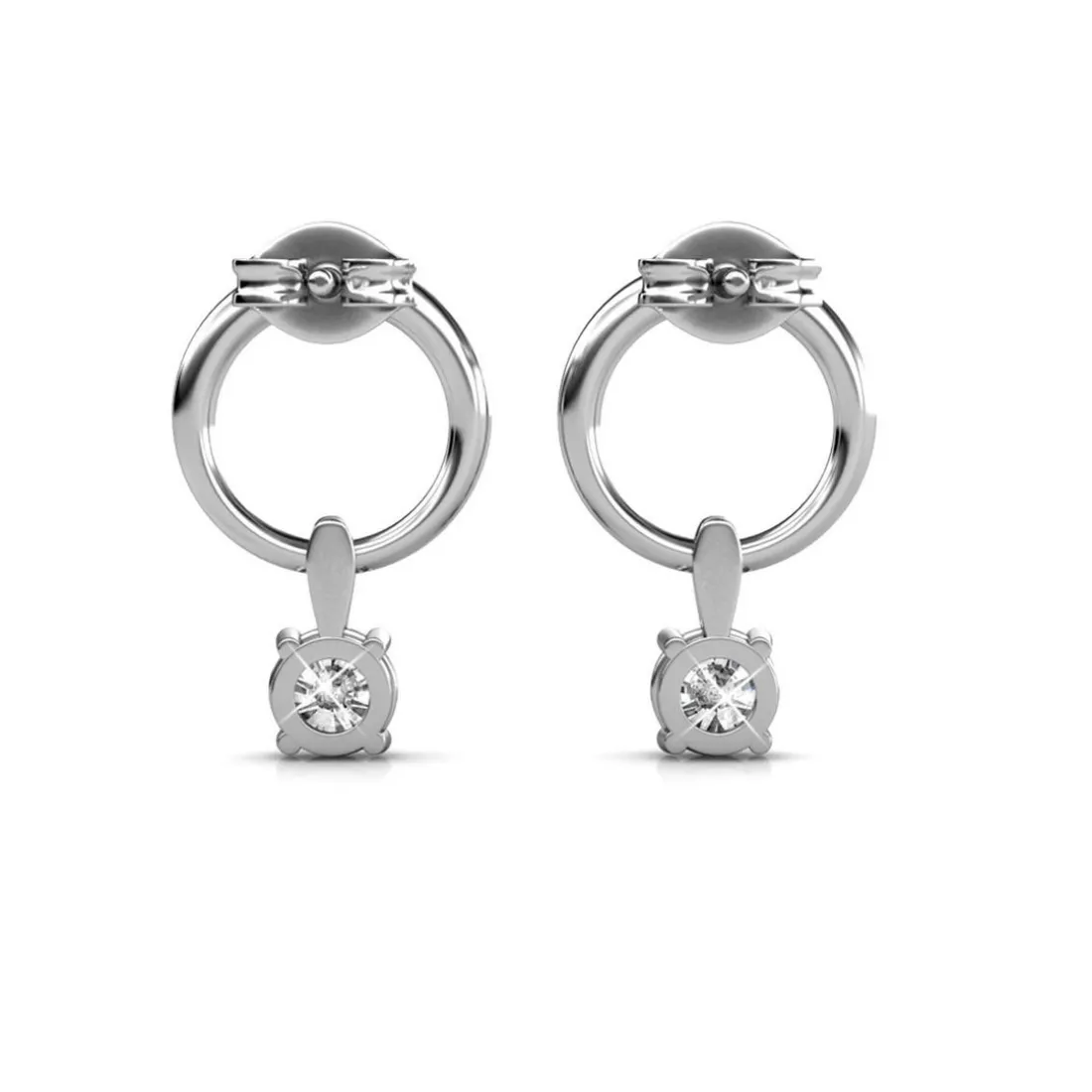 Boucles d’oreilles Femme MYC-Paris Solitaire - DE0141-S Laiton argent