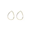 Boucles D'Oreilles Hoops I Did It Again Acier Doré Vague Extra Légères