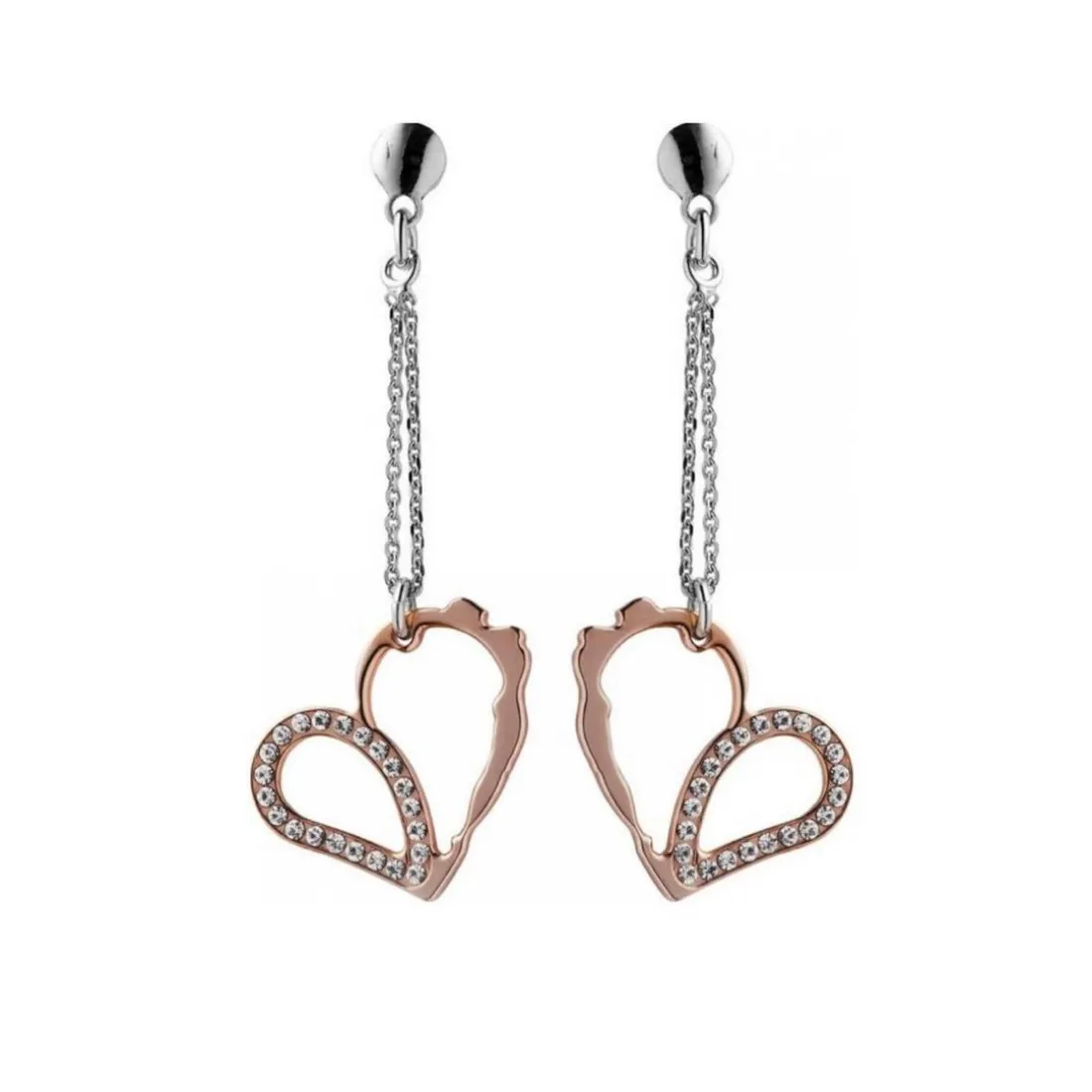 Boucles d'oreilles Jourdan Bijoux ADY515 - Boucles d'oreilles Aphrodite Sentimento Argent Oxyde de Zirconium Femme