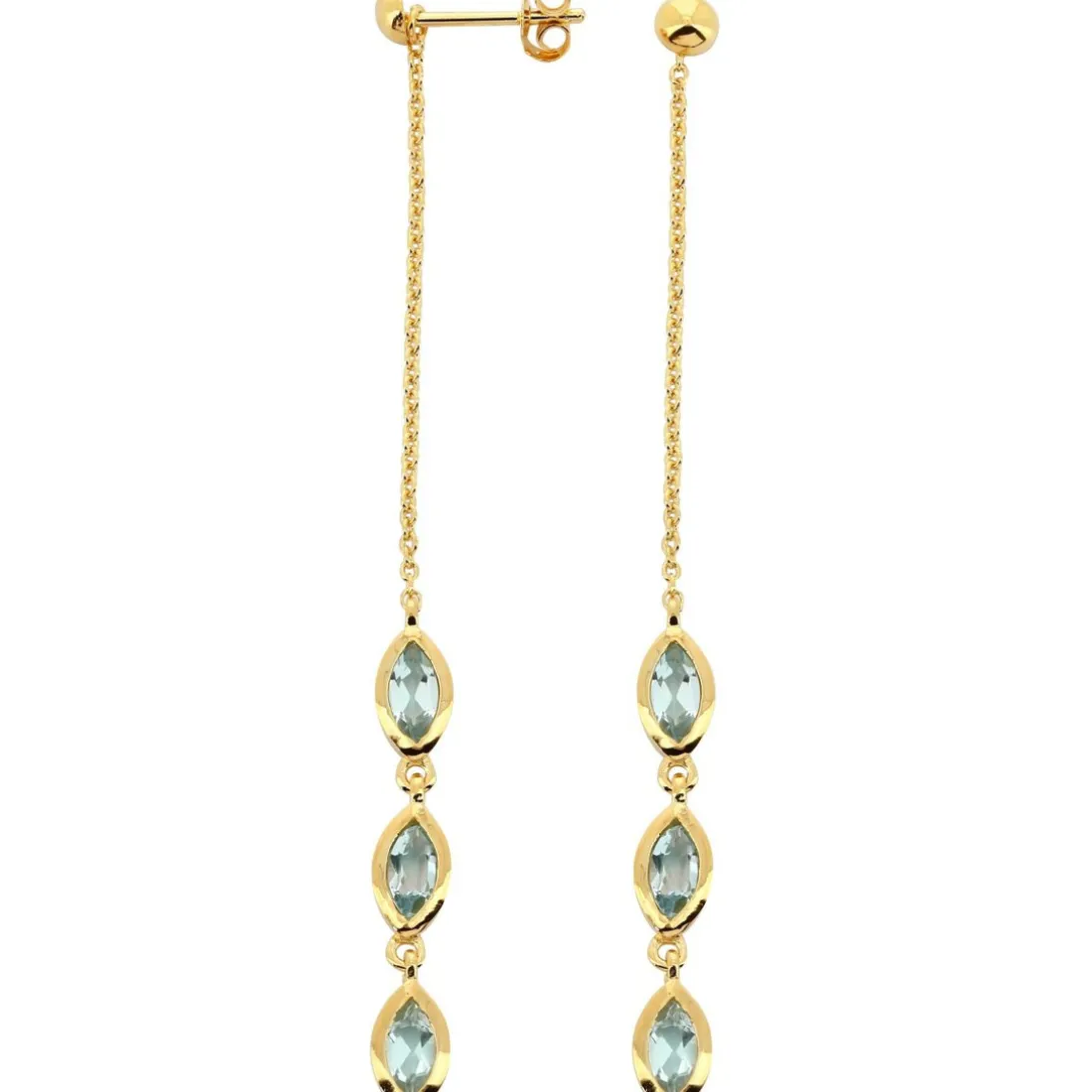 Boucles d'oreilles Kira Doré & Topaz