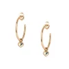 Boucles d'oreilles Les Interchangeables A59260 - Creoles Coeur Doré Rose