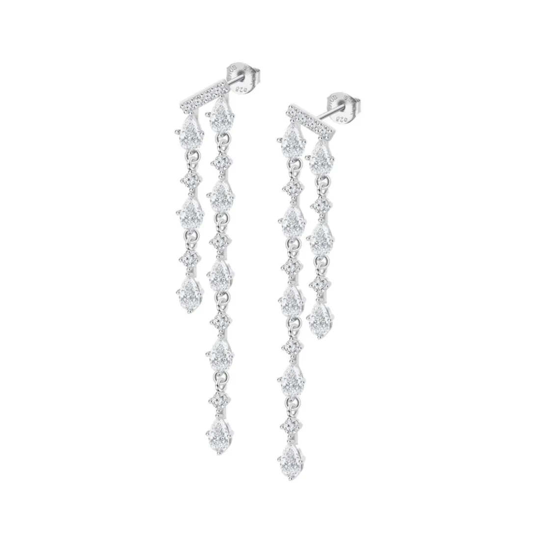 Boucles d'oreilles Lotus Silver Glam - LP3802-4-1