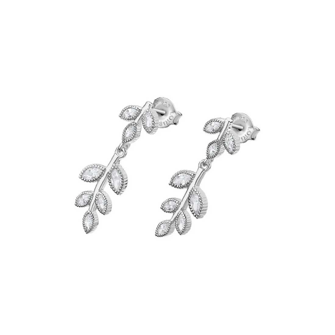 Boucles d'oreilles Lotus Silver Pure Essentiel LP1783-4-1 - Boucles d'oreilles Argent Feuilles