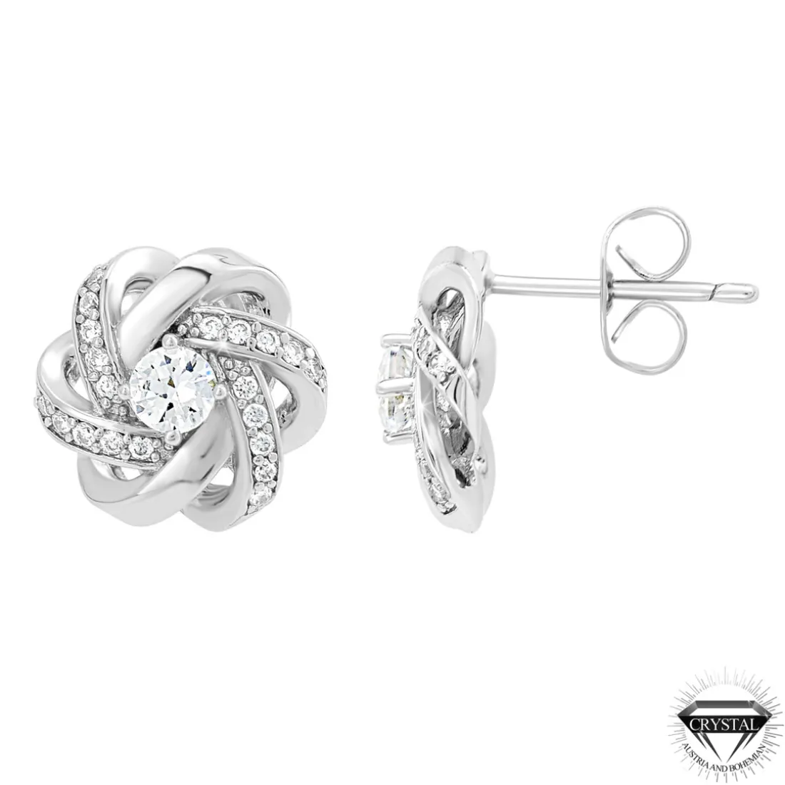 Boucles d'oreilles ornées de Cristaux de Bohème par SoCharm