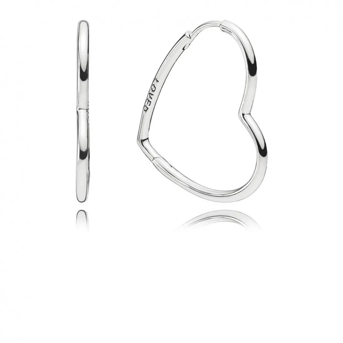 Boucles d'oreilles Pandora Amour 297822 - Boucles d'oreilles Coeurs Stylisés Femme