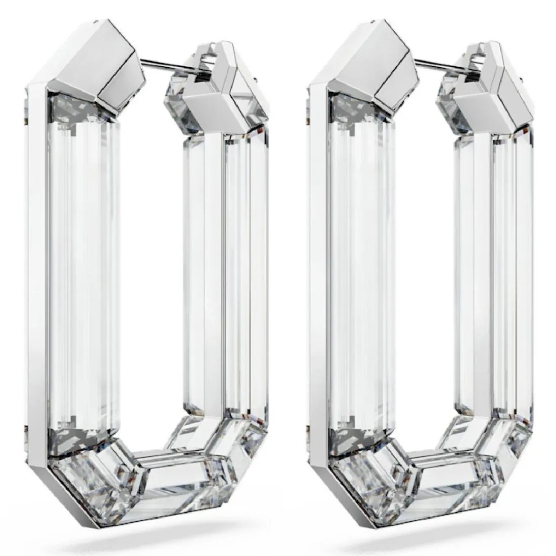 Boucles d'oreilles Swarovski Lucent 5671087 - PE WHI/RHS