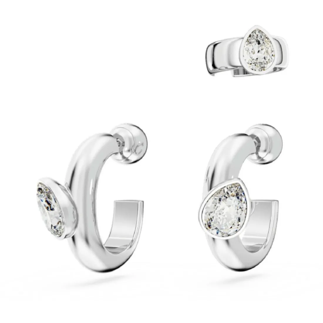Boucles d'oreilles Swarovski 5671192 Dextera PE (#3) WHI/RHS