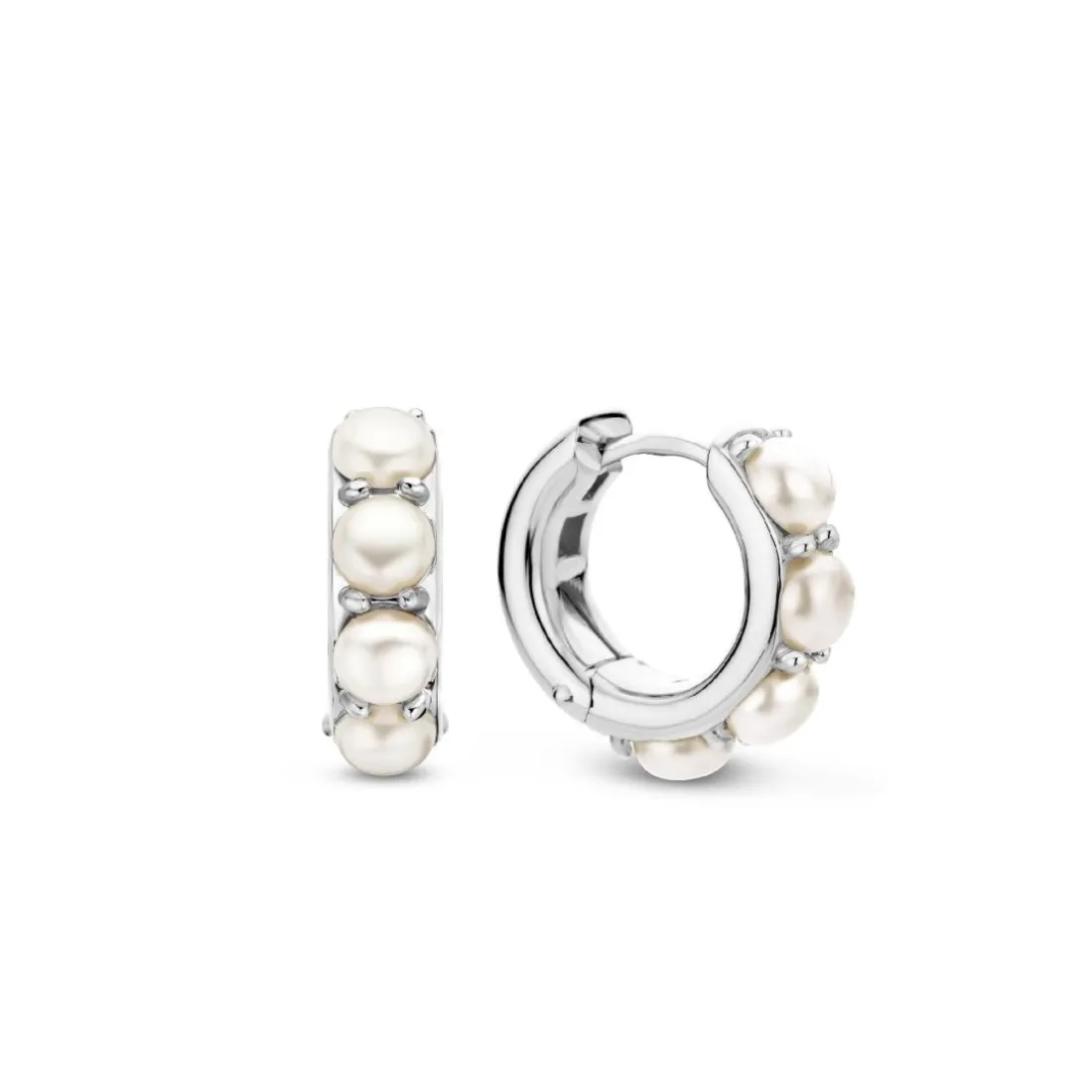 Boucles D'Oreilles Ti Sento - 7962PW Argent Rhodié Et Perles Synthétiques