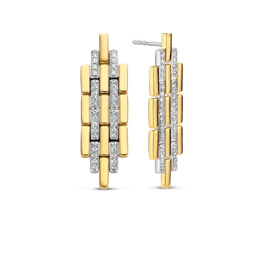 Boucles d'oreilles Ti Sento 7891ZY - Argent, plaqué or