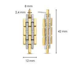 Boucles d'oreilles Ti Sento 7891ZY - Argent, plaqué or