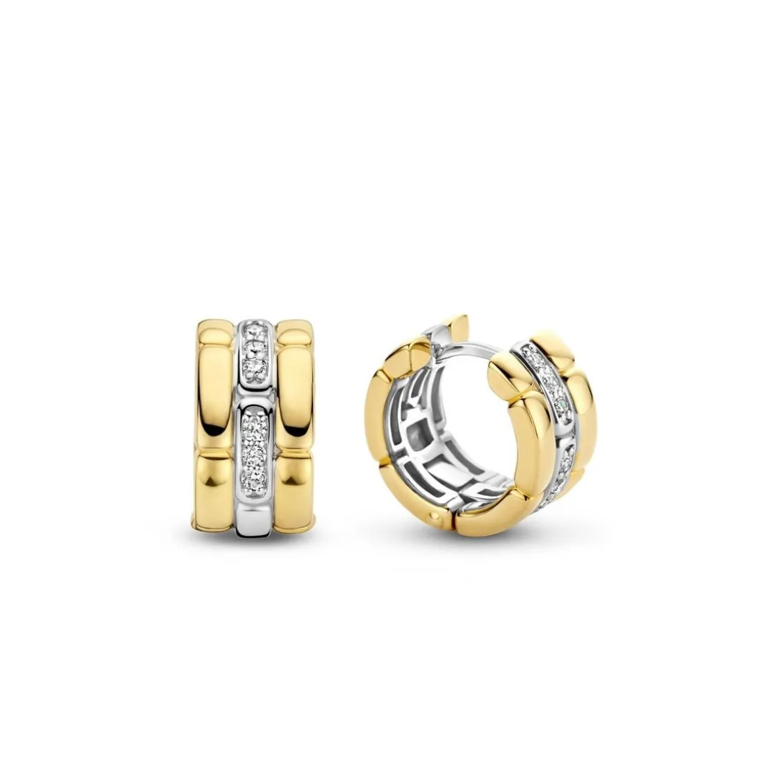 Boucles d'oreilles Ti Sento 7890ZY - Argent, plaqué or