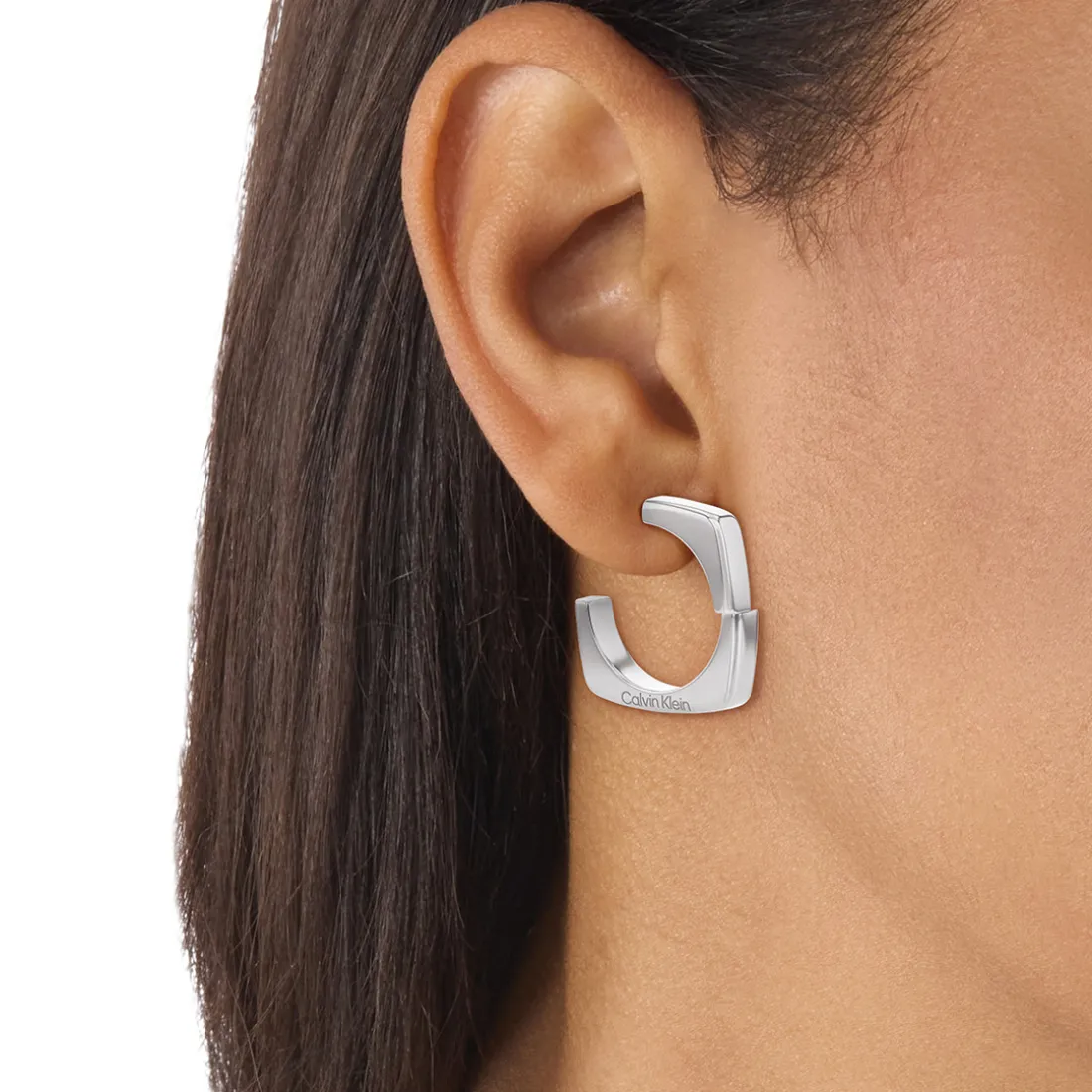 Boucles oreilles Calvin Klein Bold Metals - 35000557 Acier Argent
