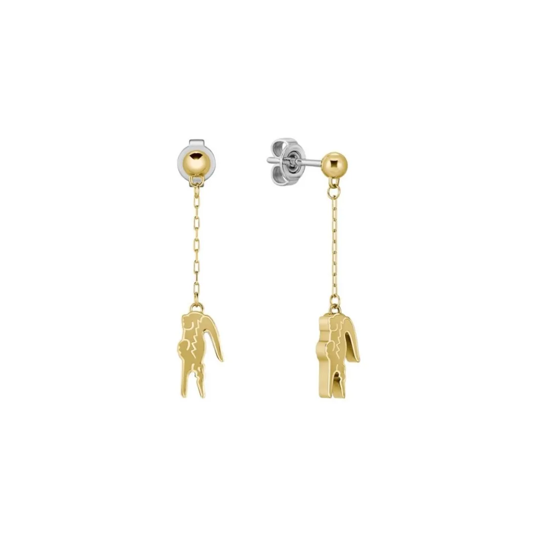 Boucles oreilles Lacoste Crocodile - 2040472 Acier Doré