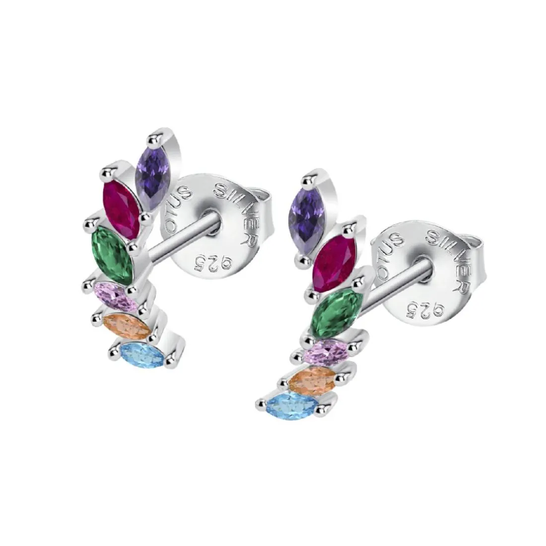Boucles oreilles Lotus Silver Rainbow - LP3773-4-2 Argent 925/1000