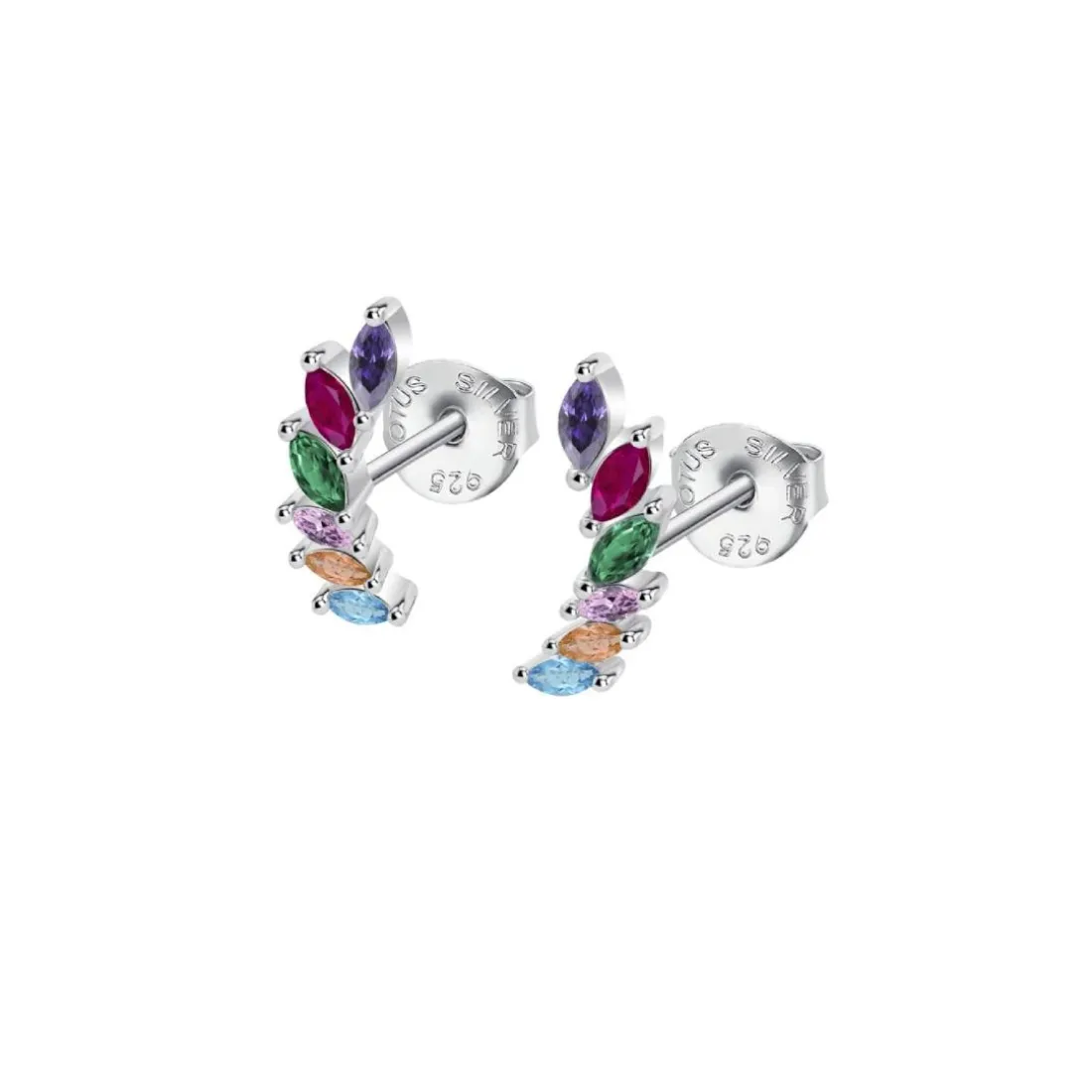 Boucles oreilles Lotus Silver Rainbow - LP3773-4-2 Argent 925/1000