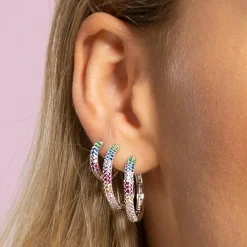 Boucles oreilles Lotus Silver Rainbow - LP3484-4-1 Argent 925/1000