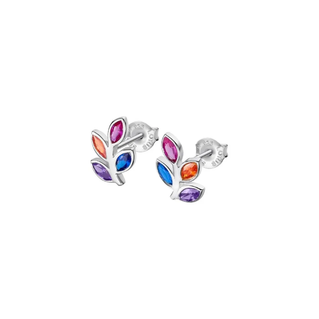 Boucles oreilles Lotus Silver Rainbow LP3523-4-1 Argent Multicolore