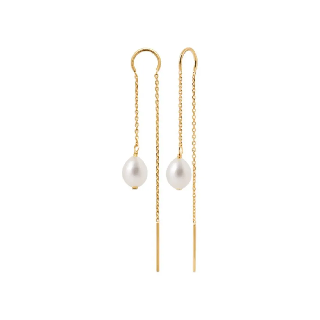 Boucles oreilles perles de culture plaqué or Maison de la Bijouterie Y3030W0Z4
