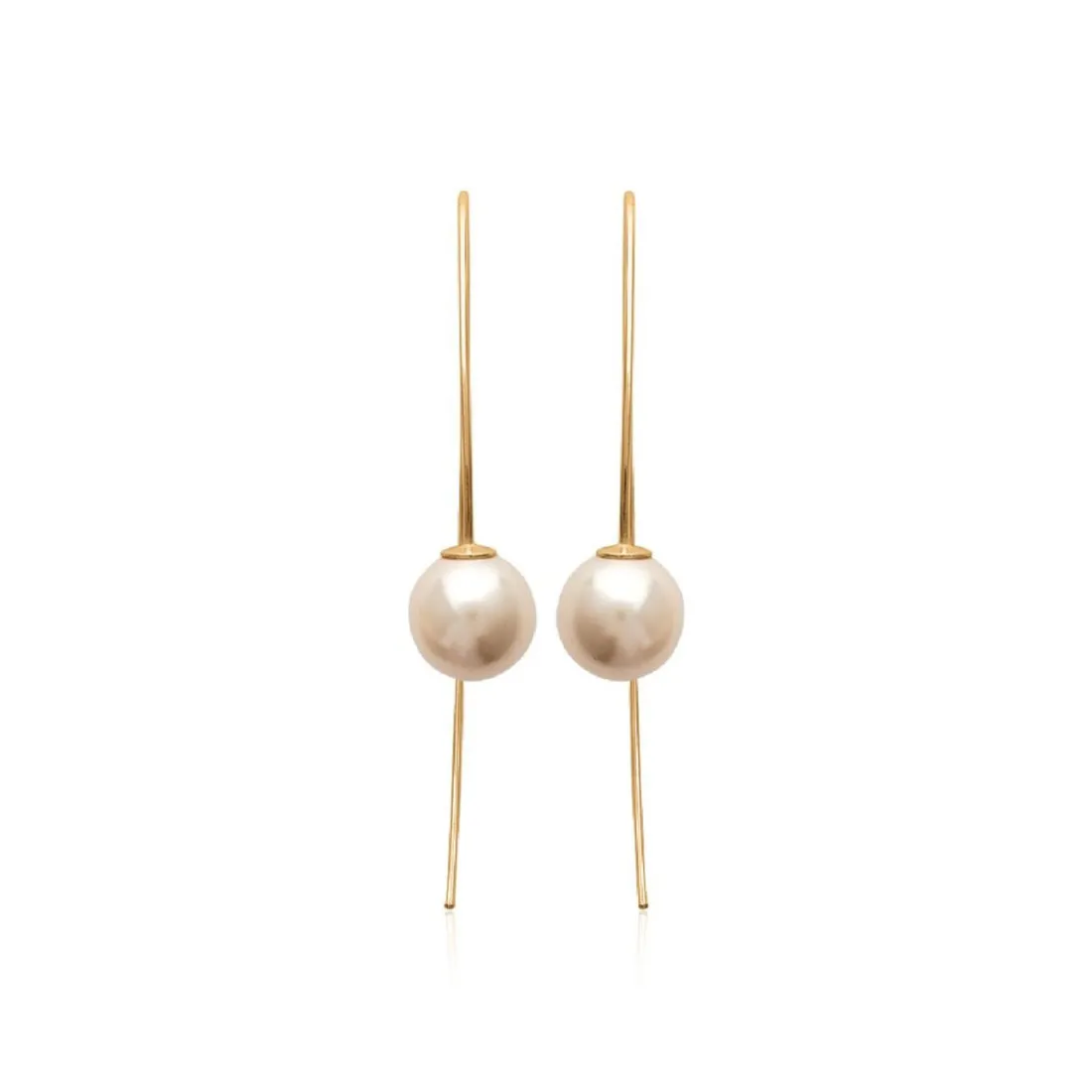 Boucles oreilles perles plaqué or Maison de la Bijouterie Y535W0Z4