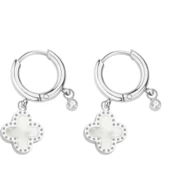 Boucles oreilles Pixies Bijoux - PEH0011-2MOP Acier Nacre