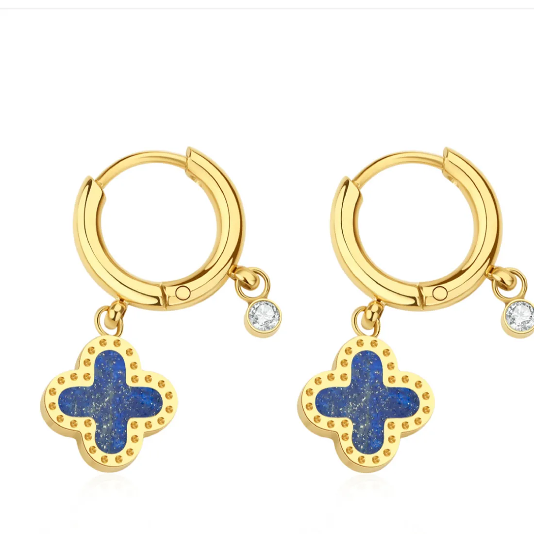 Boucles oreilles Pixies Bijoux - PEH0011-1LAZ Acier Bleu