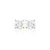 Boucles oreilles puces plaqué or oxyde de zirconium 4mm Maison de la Bijouterie Y5055Z04