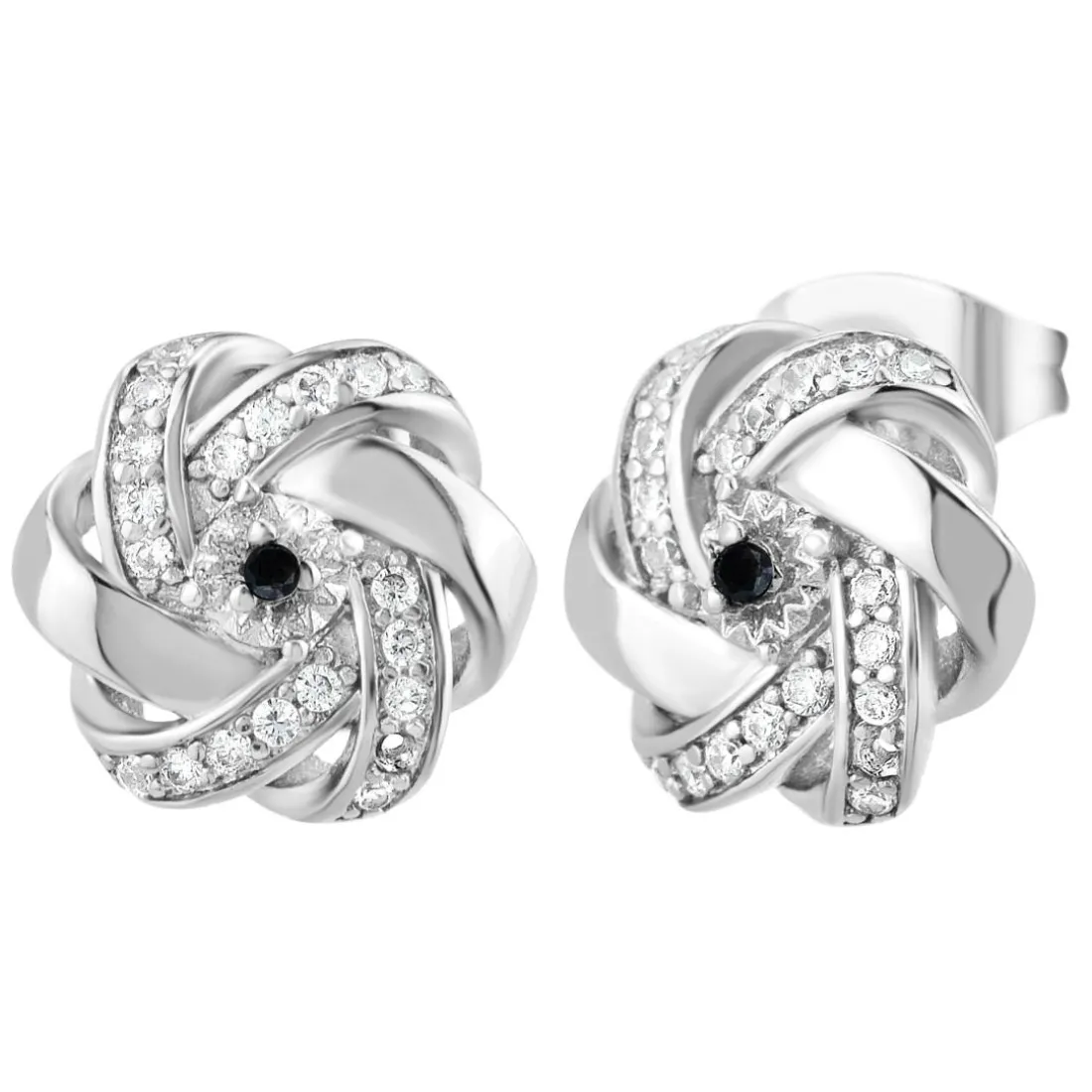 Boucles Oreilles So Charm - BD2034-ARGENT-BO-DIAMANT - Boucles D'Oreilles Argentées