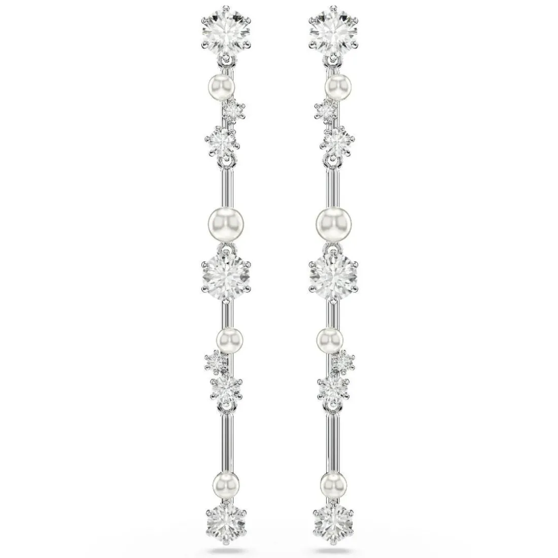 Boucles oreilles Swarovski Constella Bars - 5705614 Métal rhodié Argent