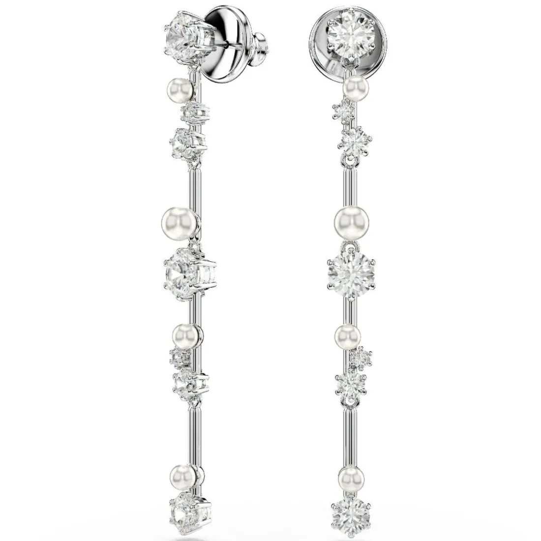 Boucles oreilles Swarovski Constella Bars - 5705614 Métal rhodié Argent