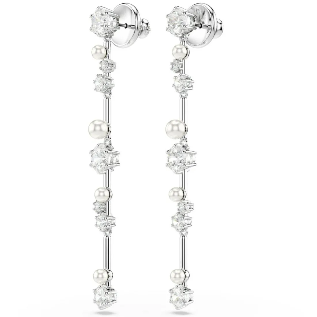 Boucles oreilles Swarovski Constella Bars - 5705614 Métal rhodié Argent